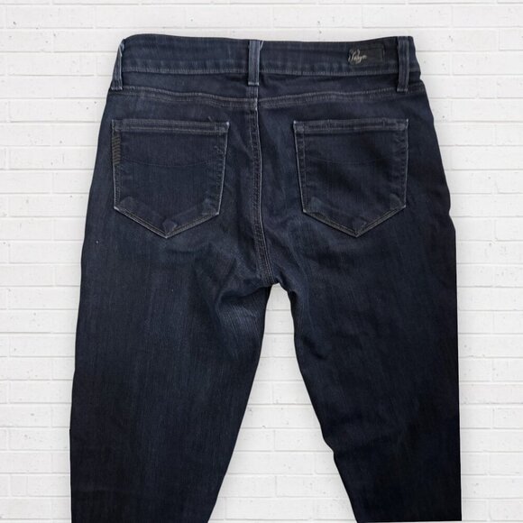 PAIGE Verdugo Low Rise Dark Wash Stretch Denim Jegging Jeans 26 - Picture 3 of 7